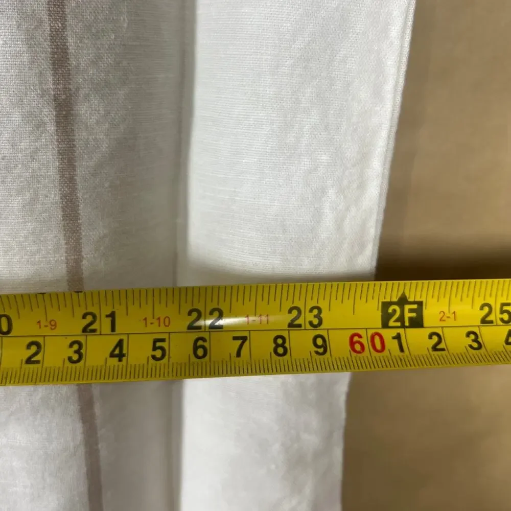 West Elm White Striped Pillow Case *Dimension In Picture*
